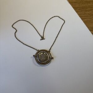 Harry Potter Hourglass Sand‎ Timer  Necklace Three Spheres Pendant Hour Glass